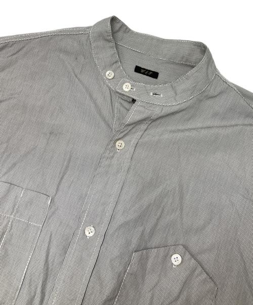 Wild Life Tailor（ワイルドライフテイラー）Wild Life Tailor (ワイルドライフテイラー) THOMAS MASON ワッシャードレス バンドカラーシャツ ブラック サイズ:Mの古着・服飾アイテム