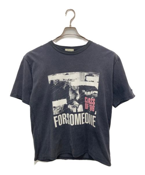 FORSOMEONE（フォーサムワン）FORSOMEONE (フォーサムワン) プリントTシャツ ネイビー サイズ:48の古着・服飾アイテム