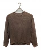 stussyステューシー）の古着「COTTON MESH LS CREW」｜ブラウン