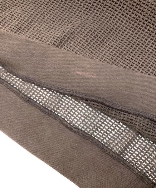 stussy（ステューシー）stussy (ステューシー) COTTON MESH LS CREW ブラウン サイズ:Mの古着・服飾アイテム