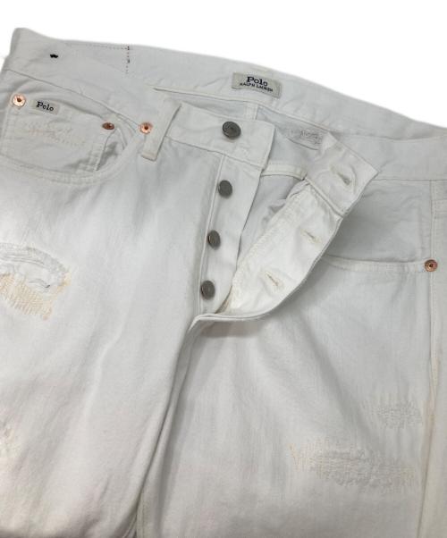 POLO RALPH LAUREN（ポロ・ラルフローレン）POLO RALPH LAUREN (ポロ・ラルフローレン) デニムパンツ ホワイト サイズ:30の古着・服飾アイテム
