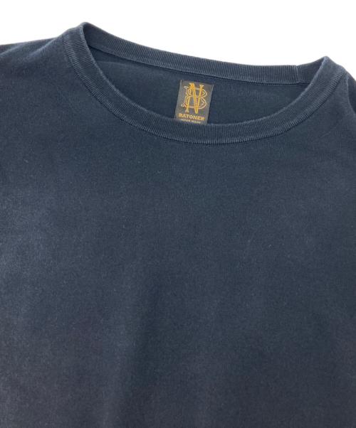 BATONER（バトナ―）BATONER (バトナ―) コットンライトニットカットソー ネイビー サイズ:3の古着・服飾アイテム