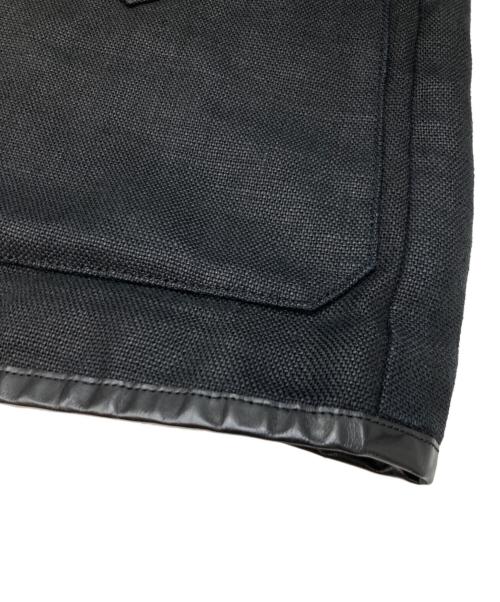 la favola（ラ ファーヴォラ）la favola (ラ ファーヴォラ) リネンパイピング カーディガン ブラック サイズ:3の古着・服飾アイテム