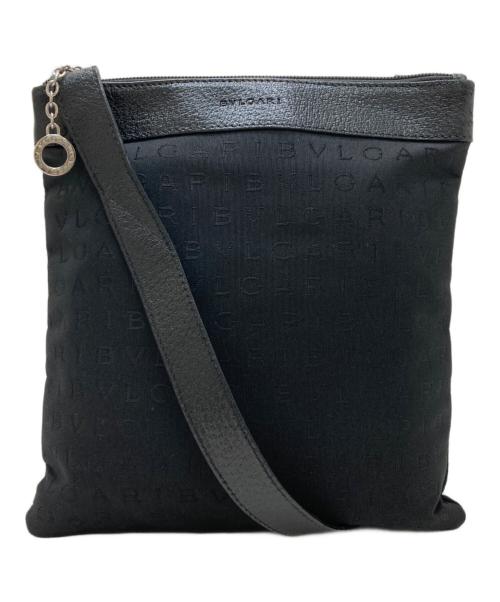 BVLGARI（ブルガリ）BVLGARI (ブルガリ) ロゴマニア ショルダー ポシェット ブラックの古着・服飾アイテム