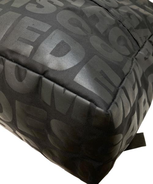 COMME des GARCONS BLACKMARKET（コムデギャルソンブラックマーケット）COMME des GARCONS BLACKMARKET (コムデギャルソンブラックマーケット) ロゴナイロンリュック ブラックの古着・服飾アイテム