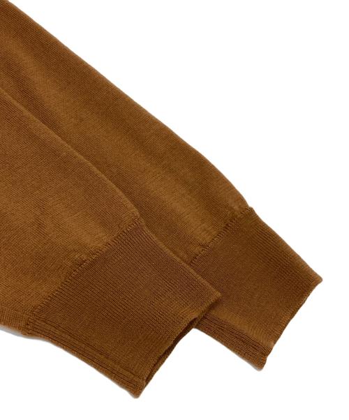 JOHN SMEDLEY（ジョンスメドレー）JOHN SMEDLEY (ジョンスメドレー) クルーネックニット ブラウン サイズ:Sの古着・服飾アイテム