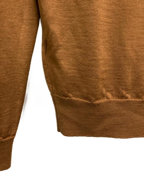 JOHN SMEDLEY（ジョンスメドレー）JOHN SMEDLEY (ジョンスメドレー) クルーネックニット ブラウン サイズ:Sの古着・服飾アイテム