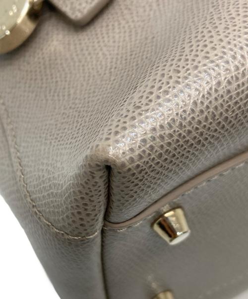 FURLA（フルラ）FURLA (フルラ) パイパー レザー 2WAYショルダー ハンドバッグ グレーの古着・服飾アイテム