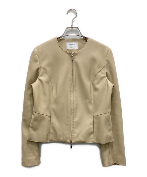 MARIED'OR（マリードール）MARIED'OR (マリードール) スプリング レザージャケット ベージュ サイズ:1の古着・服飾アイテム