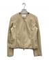 MARIED'OR（マリードール）の古着「スプリング レザージャケット」｜ベージュ