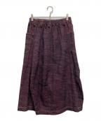 tamaki niimeタマキ ニイメ）の古着「360℃デニムスカート」｜ピンク×ブラック