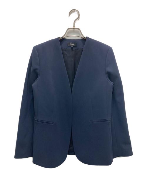 theory（セオリー）theory (セオリー) Admiral Crepe Lindrayia Jacket ネイビー サイズ:4の古着・服飾アイテム