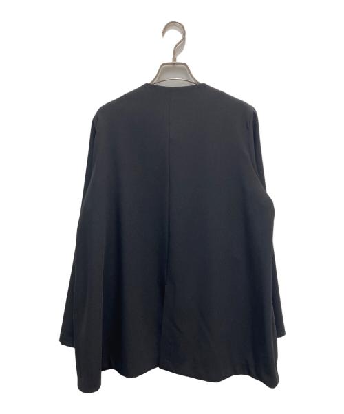 CHRONICLE（クロニクル）CHRONICLE (クロニクル) ダブルボタンノーカラージャケット ブラック サイズ:2の古着・服飾アイテム
