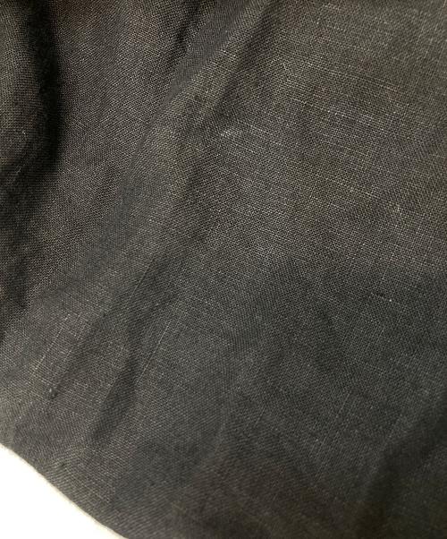 LEQUIO（レキオ）LEQUIO (レキオ) リネンパフスリーブワンピース ブラック サイズ:不明(実寸参照)の古着・服飾アイテム