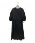 LEQUIO（レキオ）の古着「リネンパフスリーブワンピース」｜ブラック