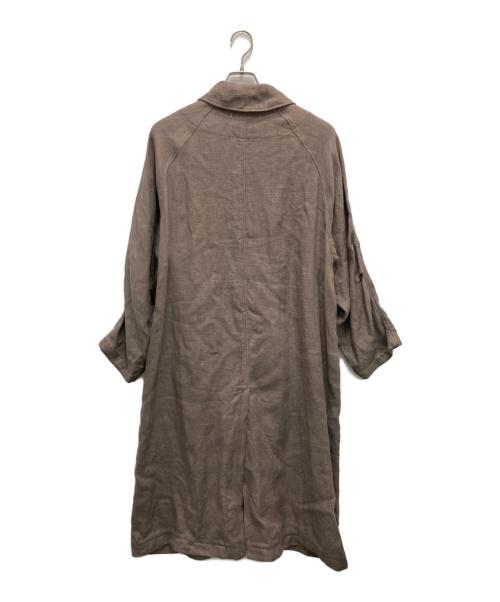 SUZUKI TAKAYUKI（スズキタカユキ）SUZUKI TAKAYUKI (スズキタカユキ) over coat ブラウンの古着・服飾アイテム