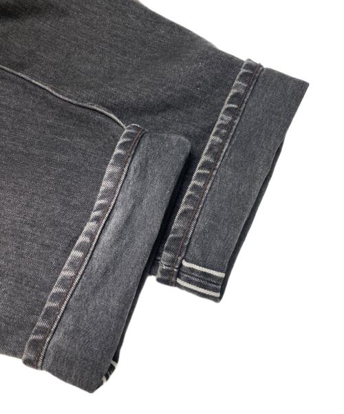 CIOTA（シオタ）CIOTA (シオタ) スビンコットン 13.5oz ワイドテーパードデニム ブラック サイズ:W32の古着・服飾アイテム