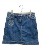 LOUIS VUITTONルイ ヴィトン）の古着「モノグラムデニムスカート」｜ブルー