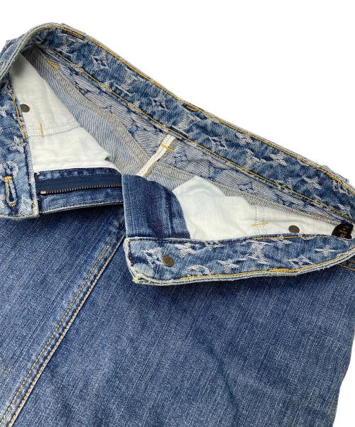 LOUIS VUITTON（ルイ ヴィトン）LOUIS VUITTON (ルイ ヴィトン) モノグラムデニムスカート ブルー サイズ:36の古着・服飾アイテム