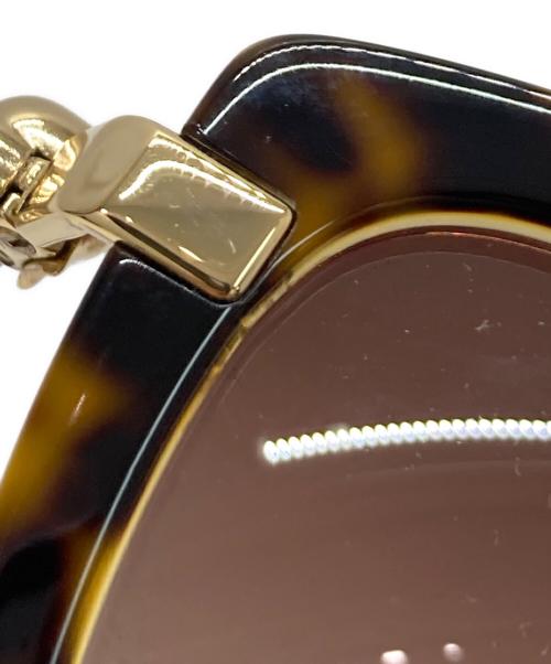 ALEXANDER McQUEEN（アレキサンダーマックイーン）ALEXANDER McQUEEN (アレキサンダーマックイーン) サングラス ブラウン×ゴールド サイズ:58□13-135の古着・服飾アイテム