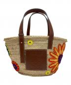 LOEWEロエベ）の古着「バスケットフラワーバッグ」｜ブラウン