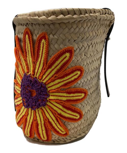 LOEWE（ロエベ）LOEWE (ロエベ) バスケットフラワーバッグ ブラウンの古着・服飾アイテム