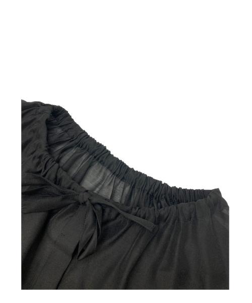 martinique（マルティニーク）martinique (マルティニーク) フリルブラウス ブラック サイズ:不明（実寸参照）の古着・服飾アイテム