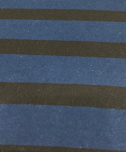 MHL（エムエイチエル）MHL (エムエイチエル) ボーダーTシャツ ブルー×ブラック サイズ:2の古着・服飾アイテム