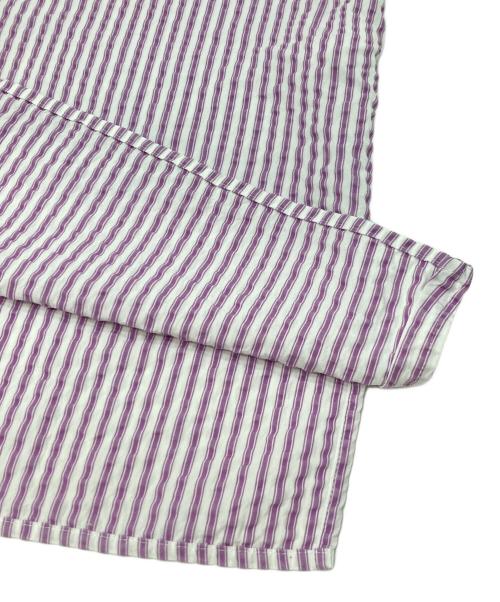 GALERIE VIE（ギャルリーヴィー）GALERIE VIE (ギャルリーヴィー) リヨセルブロード フレンチスリーブシャツ パープル サイズ:36の古着・服飾アイテム