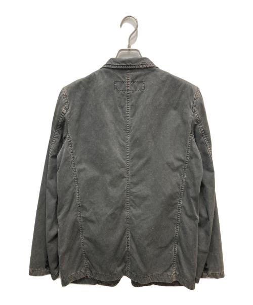 COMME des GARCONS HOMME（コムデギャルソン オム）COMME des GARCONS HOMME (コムデギャルソン オム) 裏地チェック製品染めテーラードジャケット グレー サイズ:Sの古着・服飾アイテム