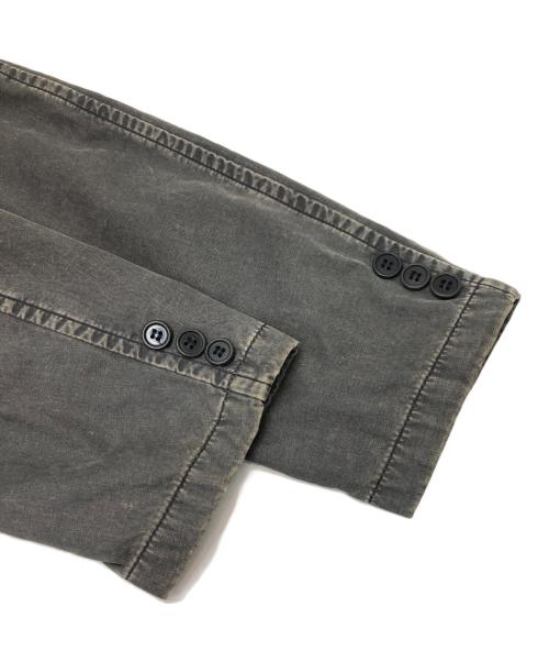 COMME des GARCONS HOMME（コムデギャルソン オム）COMME des GARCONS HOMME (コムデギャルソン オム) 裏地チェック製品染めテーラードジャケット グレー サイズ:Sの古着・服飾アイテム