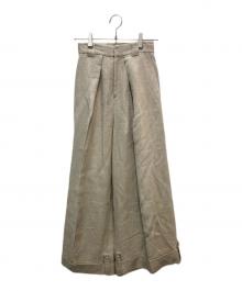 TEECHI（ティーチ）の古着「リネンパンツ」｜ベージュ