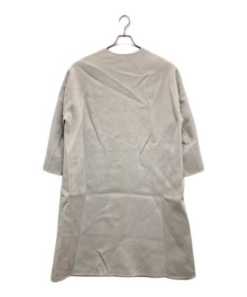 ADORE（アドーア）ADORE (アドーア) ノーカラーリバーコート グレー サイズ:36の古着・服飾アイテム