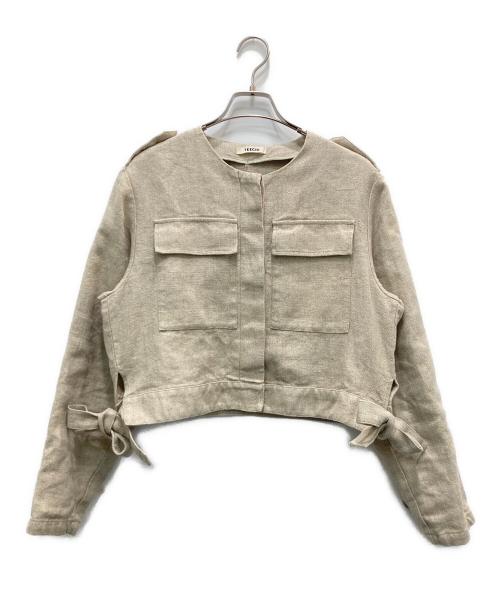 TEECHI（ティーチ）TEECHI (ティーチ) ワッフ サイドスリットジャケット ベージュ サイズ:38の古着・服飾アイテム