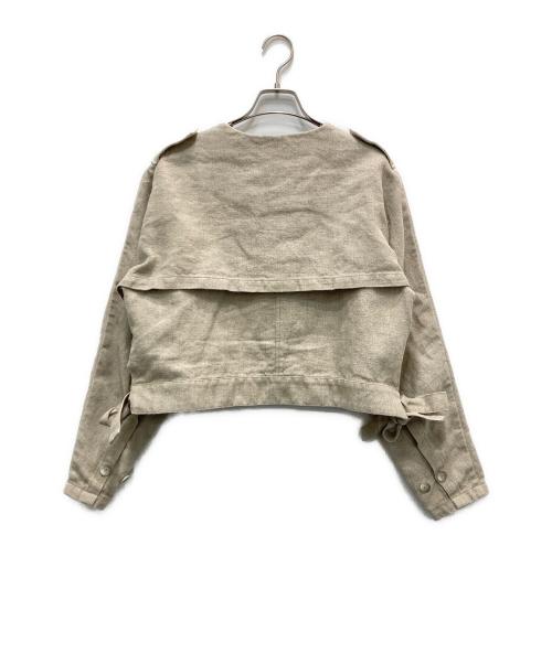 TEECHI（ティーチ）TEECHI (ティーチ) ワッフ サイドスリットジャケット ベージュ サイズ:38の古着・服飾アイテム