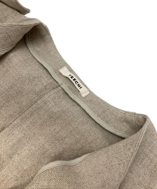 TEECHI（ティーチ）TEECHI (ティーチ) ワッフ サイドスリットジャケット ベージュ サイズ:38の古着・服飾アイテム
