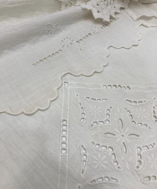 freada（フリーダ）freada (フリーダ) レイヤー 刺繍 ラップスカート ホワイト サイズ:ONEの古着・服飾アイテム