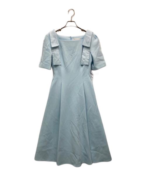CELFORD（セルフォード）CELFORD (セルフォード) ショルダーリボンワンピース ブルー サイズ:36の古着・服飾アイテム