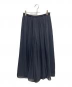 BEARDSLEYビアズリー）の古着「シワシフォンギャザーパンツ」｜ブラック