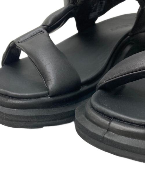 ECCO Offroad（エコーオフロード）ECCO Offroad (エコーオフロード) レザーウォーキングサンダル ブラック サイズ:36の古着・服飾アイテム