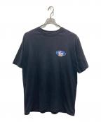 stussyステューシー）の古着「ロゴプリントTシャツ」｜ネイビー