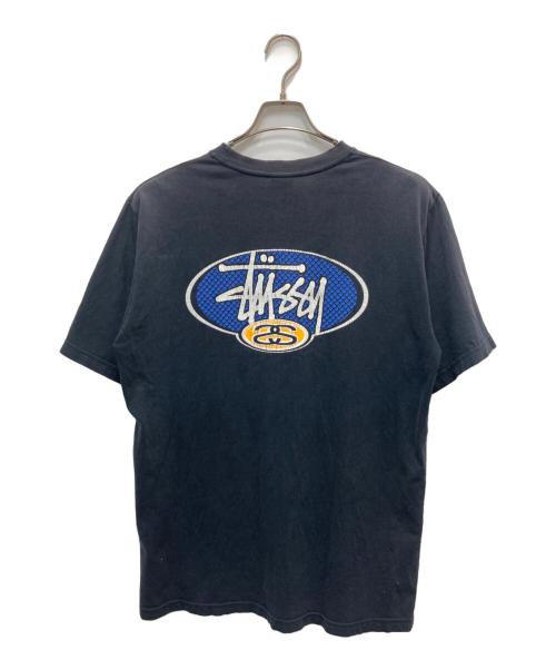 stussy（ステューシー）stussy (ステューシー) ロゴプリントTシャツ ネイビー サイズ:Lの古着・服飾アイテム