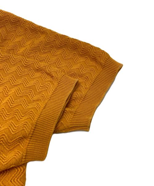 Drumohr（ドルモア）Drumohr (ドルモア) ニットポロシャツ イエロー サイズ:44の古着・服飾アイテム