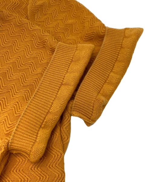 Drumohr（ドルモア）Drumohr (ドルモア) ニットポロシャツ イエロー サイズ:44の古着・服飾アイテム