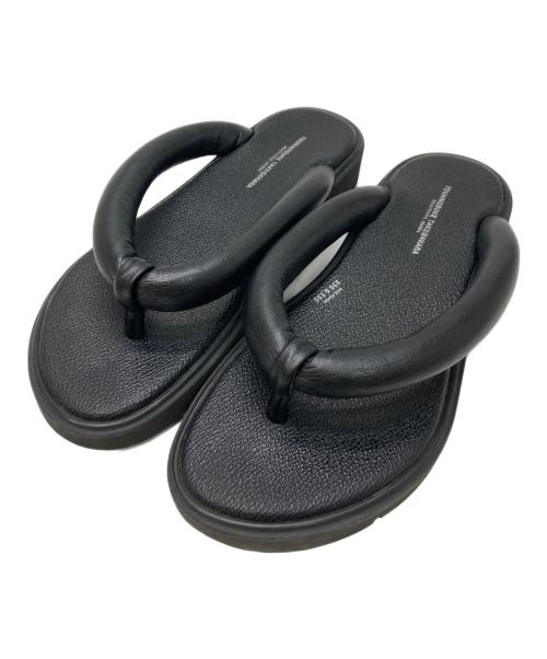 toshinosuke takegahara（トシノスケ タケガハラ）toshinosuke takegahara (トシノスケ タケガハラ) サンダル ブラック サイズ:23の古着・服飾アイテム