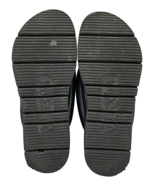 toshinosuke takegahara（トシノスケ タケガハラ）toshinosuke takegahara (トシノスケ タケガハラ) サンダル ブラック サイズ:23の古着・服飾アイテム