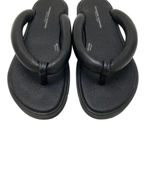 toshinosuke takegahara（トシノスケ タケガハラ）toshinosuke takegahara (トシノスケ タケガハラ) サンダル ブラック サイズ:23の古着・服飾アイテム