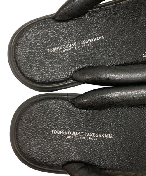 toshinosuke takegahara（トシノスケ タケガハラ）toshinosuke takegahara (トシノスケ タケガハラ) サンダル ブラック サイズ:23の古着・服飾アイテム