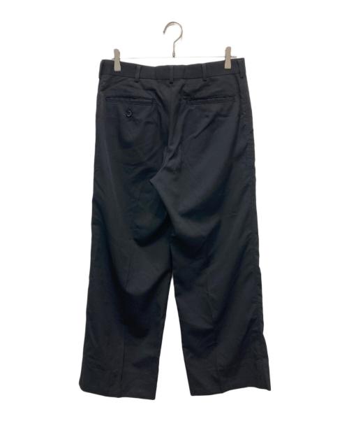 COMME des GARCONS HOMME PLUS（コムデギャルソンオムプリュス）COMME des GARCONS HOMME PLUS (コムデギャルソンオムプリュス) サイドステッチウールスラックス ブラック サイズ:Mの古着・服飾アイテム