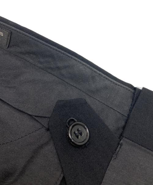 COMME des GARCONS HOMME PLUS（コムデギャルソンオムプリュス）COMME des GARCONS HOMME PLUS (コムデギャルソンオムプリュス) サイドステッチウールスラックス ブラック サイズ:Mの古着・服飾アイテム